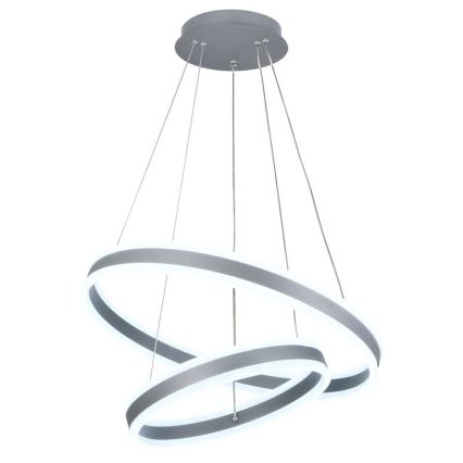 LED prigušivački luster na užetu LED/135W/230V 3000-6500K promjer 60 cm + daljinski upravljač