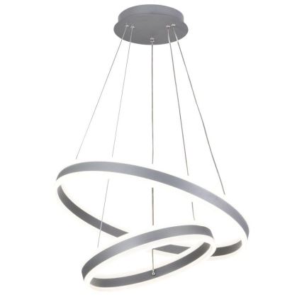 LED prigušivački luster na užetu LED/135W/230V 3000-6500K promjer 60 cm + daljinski upravljač