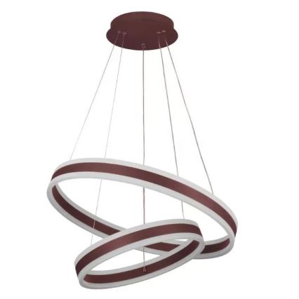 LED prigušivački luster na užetu LED/135W/230V 3000-6500K promjer 60 cm + daljinski upravljač