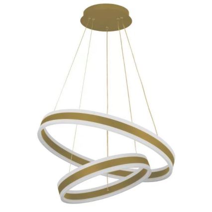 LED prigušivački luster na užetu LED/135W/230V 3000-6500K promjer 60 cm + daljinski upravljač