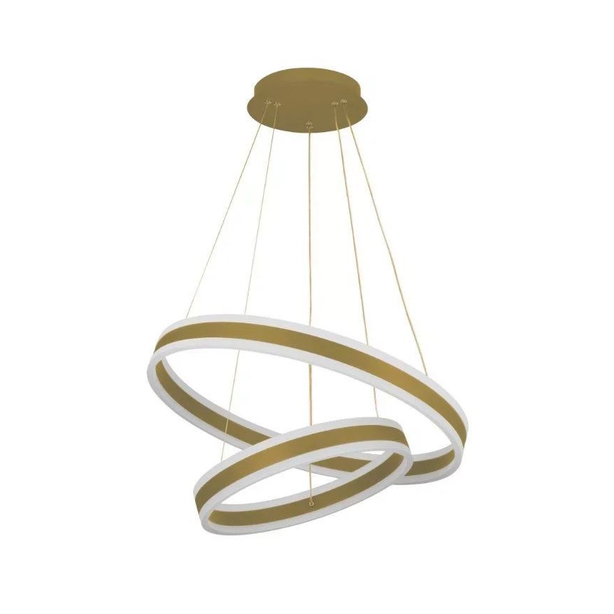 LED prigušivački luster na užetu LED/135W/230V 3000-6500K promjer 60 cm + daljinski upravljač