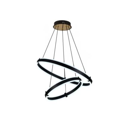 LED prigušivački luster na užetu LED/140W/230V 3000-6500K promjer 60 cm + daljinski upravljač