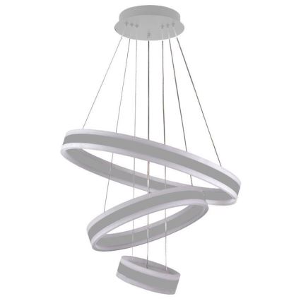 LED prigušivački luster na užetu LED/165W/230V 3000-6500K promjer 60 cm + daljinski upravljač