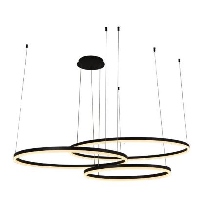 LED prigušivački luster na užetu LED/170W/230V 3000-6500K promjer 100 cm + daljinski upravljač