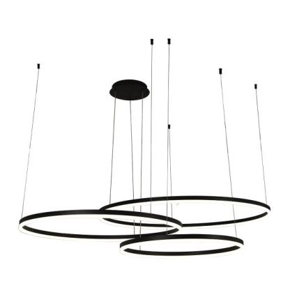 LED prigušivački luster na užetu LED/170W/230V 3000-6500K promjer 100 cm + daljinski upravljač