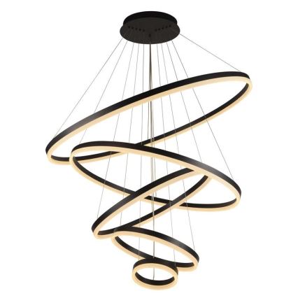 LED prigušivački luster na užetu LED/210W/230V 3000-6500K promjer 100 cm + daljinski upravljač