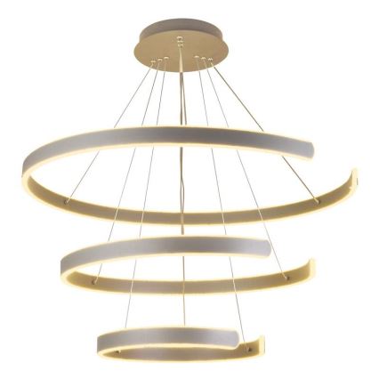 LED prigušivački luster na užetu LED/220W/230V 3000-6500K promjer 80 cm + daljinski upravljač