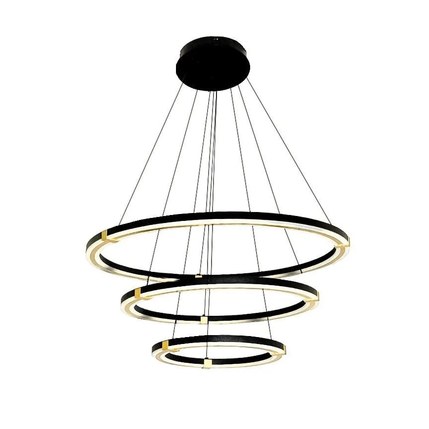 LED prigušivački luster na užetu LED/235W/230V 3000-6500K promjer 80 cm + daljinski upravljač