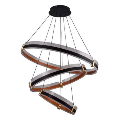 LED prigušivački luster na užetu LED/240W/230V 3000-6500K promjer 80 cm + daljinski upravljač