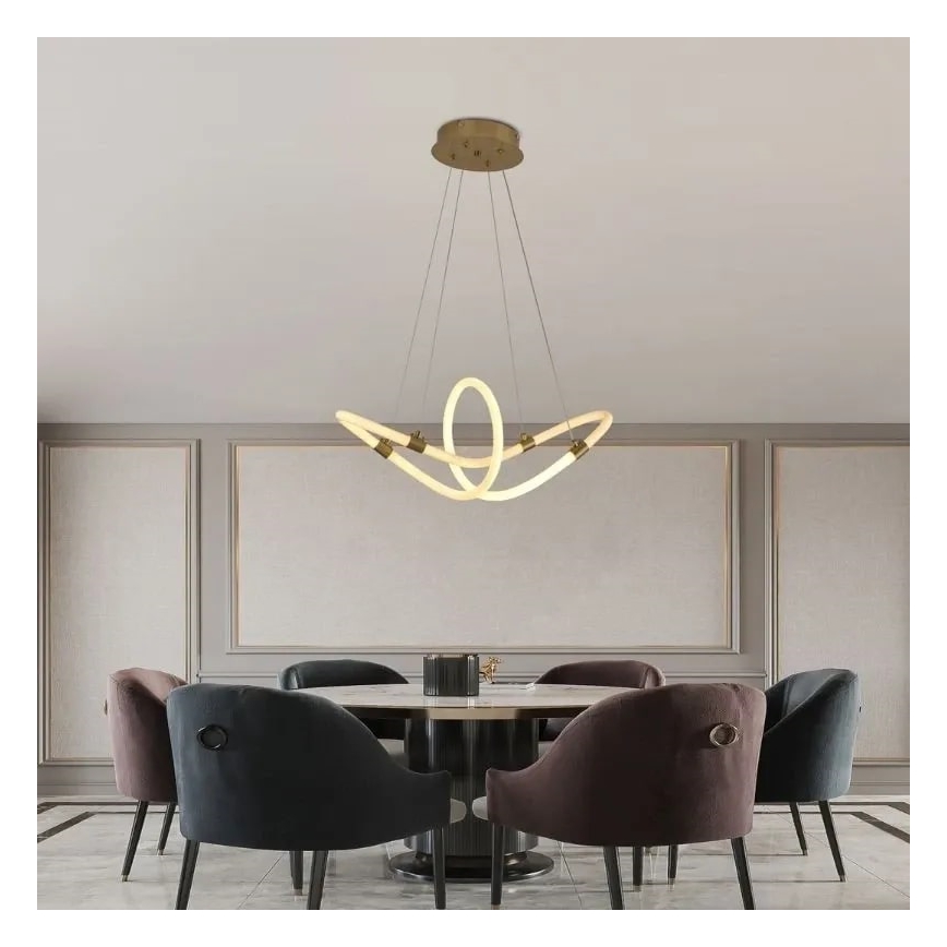 LED prigušivač lustera na užetu LED/25W/230V 3000-6500K + daljinski upravljač