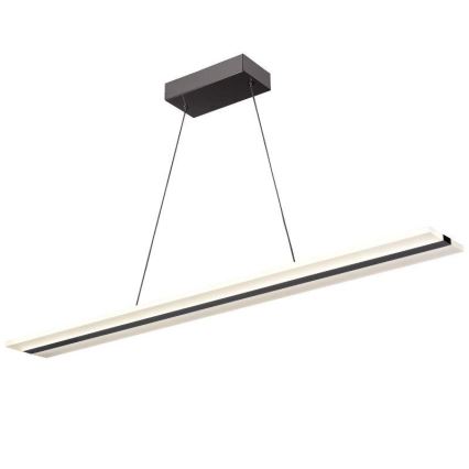 LED luster s mogućnošću prigušivanja na užetu LED/40W/230V 3000-6500K krom + daljinski upravljač