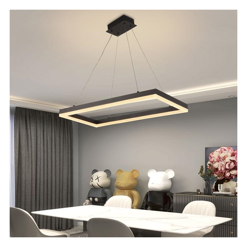 LED prigušivački luster na užetu LED/40W/230V 3000-6500K + daljinski upravljač