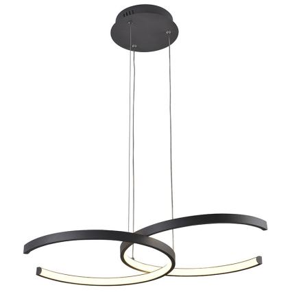 LED prigušivački luster na užetu LED/50W/230V 3000-6500K + daljinski upravljač