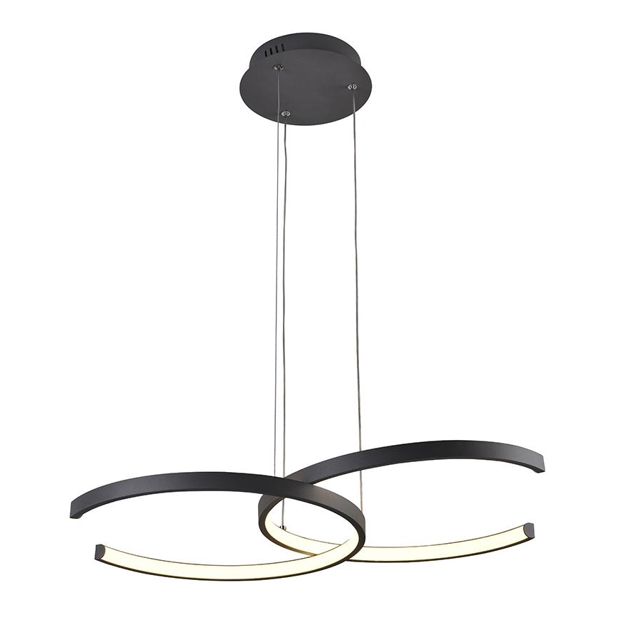 LED prigušivački luster na užetu LED/50W/230V 3000-6500K + daljinski upravljač