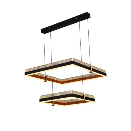 LED prigušivački luster na užetu LED/50W/230V 3000-6500K + daljinski upravljač