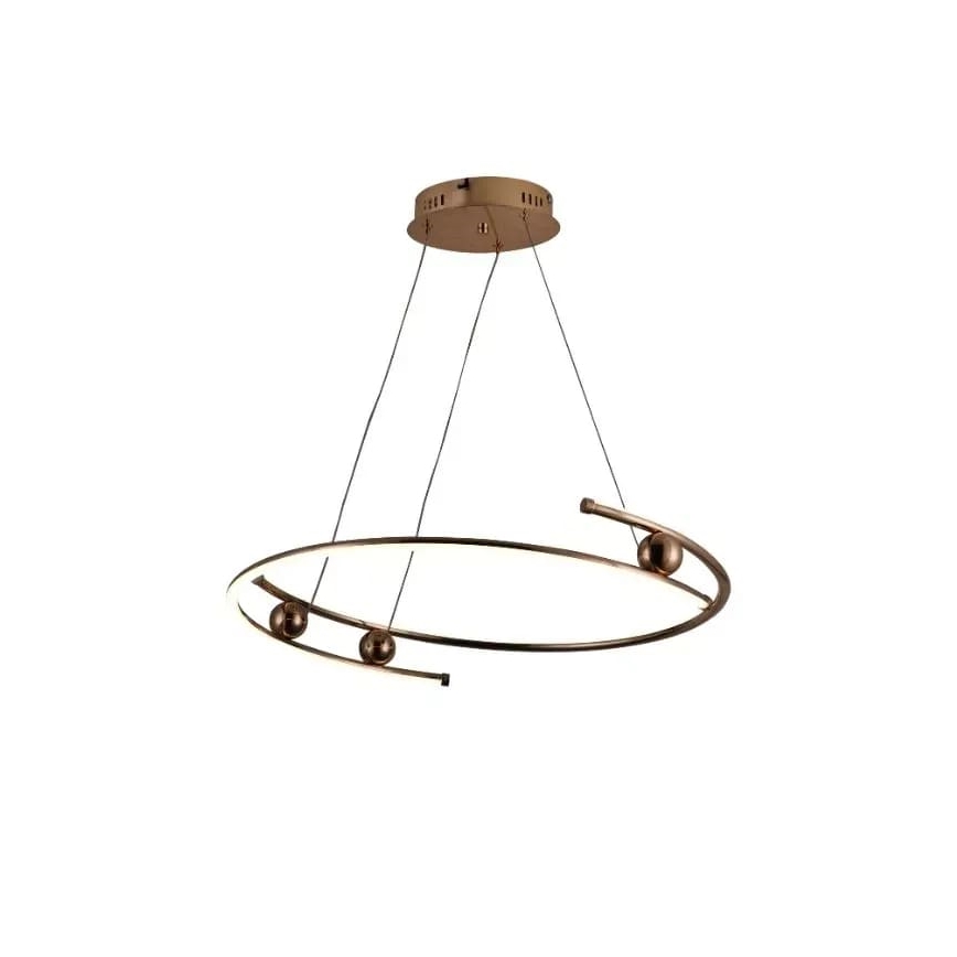LED luster s prigušivanjem na užetu LED/50W/230V 3000-6500K promjer 60 cm + daljinski upravljač