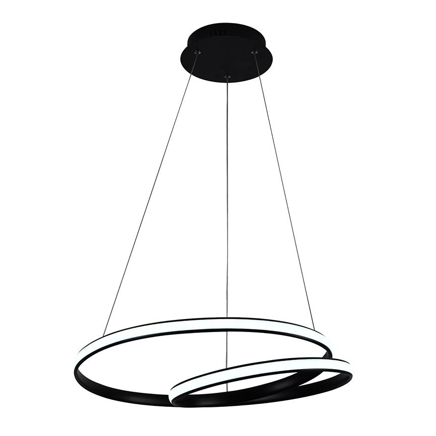 LED prigušivački luster na užetu LED/65W/230V 3000-6500K promjer 56 cm + daljinski upravljač