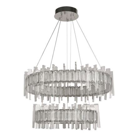 LED prigušivi kristalni luster na užetu LED/65W/230V 3000-6500K + daljinski upravljač