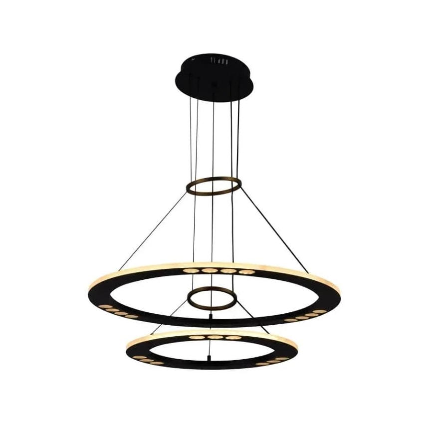 LED prigušivački luster na užetu LED/65W/230V 3000-6500K + daljinski upravljač