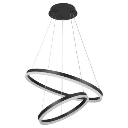 LED prigušivački luster na užetu LED/70W/230V 3000-6500K promjer 60 cm + daljinski upravljač