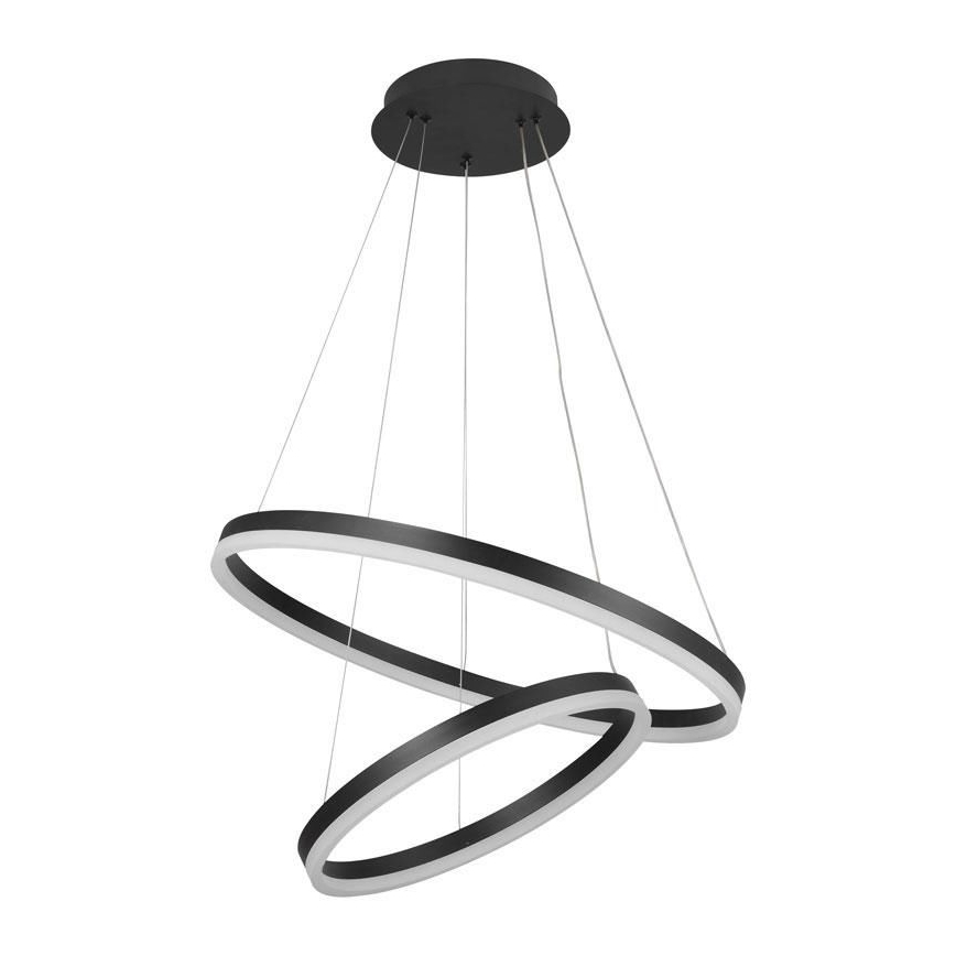 LED prigušivački luster na užetu LED/70W/230V 3000-6500K promjer 60 cm + daljinski upravljač