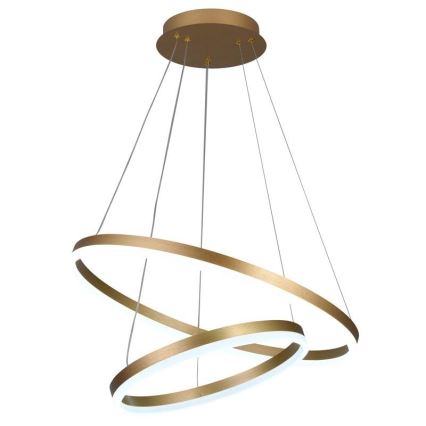 LED prigušivački luster na užetu LED/70W/230V 3000-6500K promjer 60 cm + daljinski upravljač