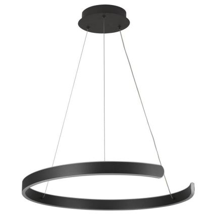 LED prigušivački luster na užetu LED/70W/230V 3000-6500K promjer 60 cm + daljinski upravljač
