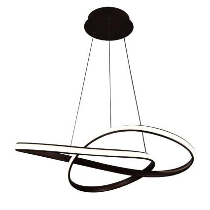 LED prigušivački luster na užetu LED/70W/230V 3000-6500K promjer 60 cm + daljinski upravljač