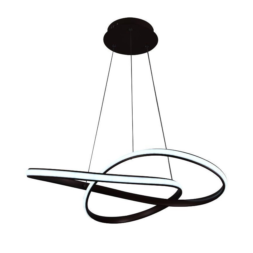 LED prigušivački luster na užetu LED/70W/230V 3000-6500K promjer 60 cm + daljinski upravljač
