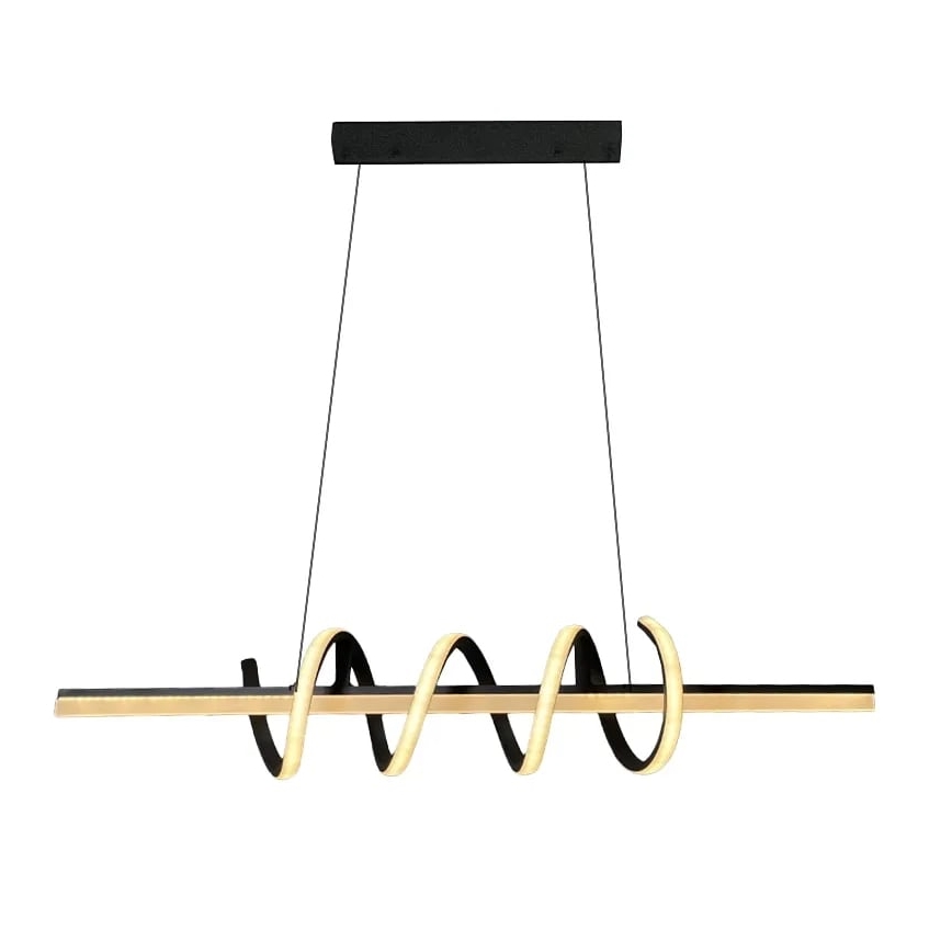 LED prigušivački luster na užetu LED/70W/230V 3000-6500K + daljinski upravljač