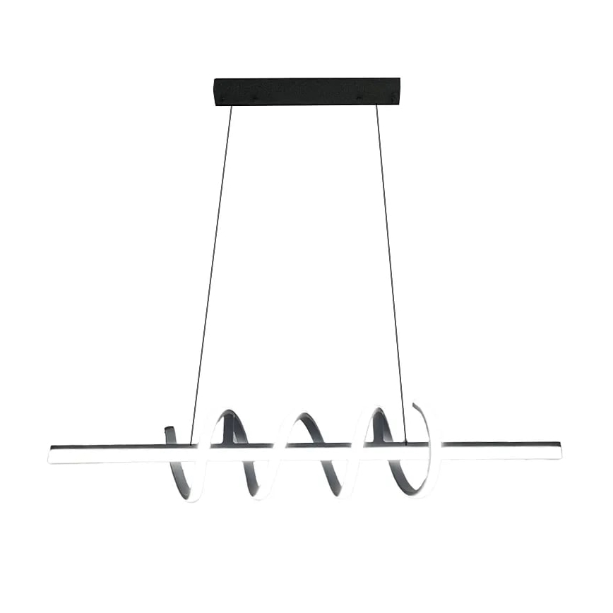 LED prigušivački luster na užetu LED/70W/230V 3000-6500K + daljinski upravljač