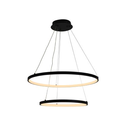 LED prigušivački luster na užetu LED/75W/230V 3000-6500K promjer 60 cm + daljinski upravljač