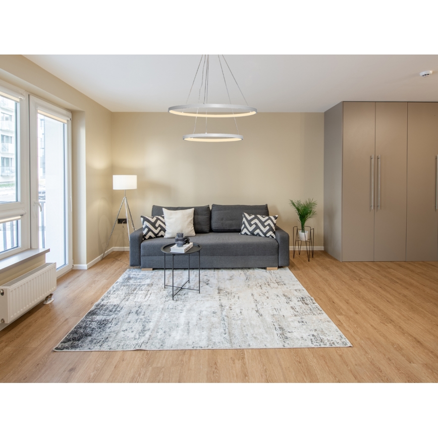 LED prigušivački luster na užetu LED/75W/230V 3000-6500K promjer 60 cm + daljinski upravljač