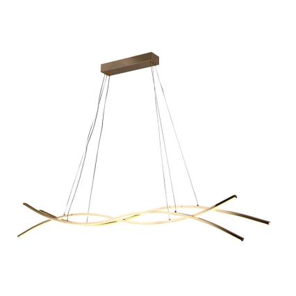 LED prigušivački luster na užetu LED/80W/230V 3000-6500K + daljinski upravljač