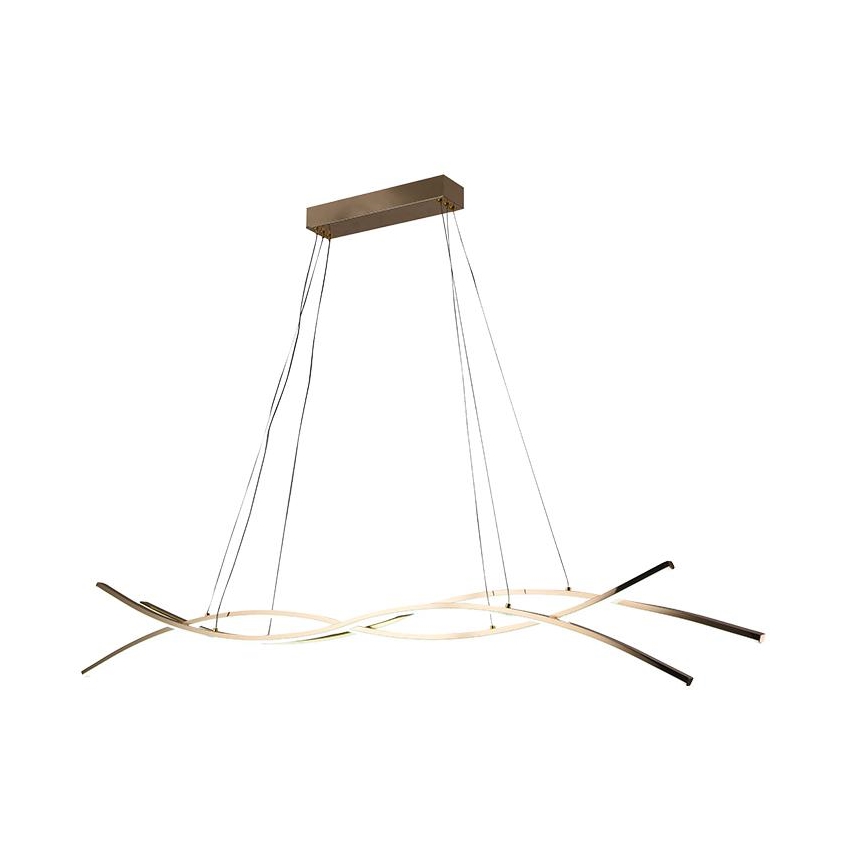 LED prigušivački luster na užetu LED/80W/230V 3000-6500K + daljinski upravljač