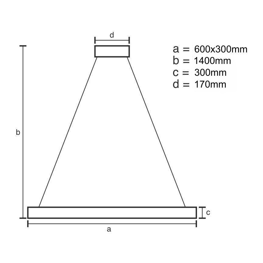 LED prigušivi kristalni luster na užetu LED/80W/230V 3000-6500K zlatna + daljinski upravljač