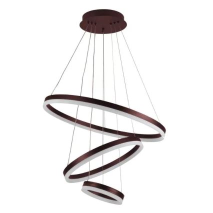 LED luster s prigušivanjem na užetu LED/85W/230V 3000-6500K promjer 60 cm + daljinski upravljač