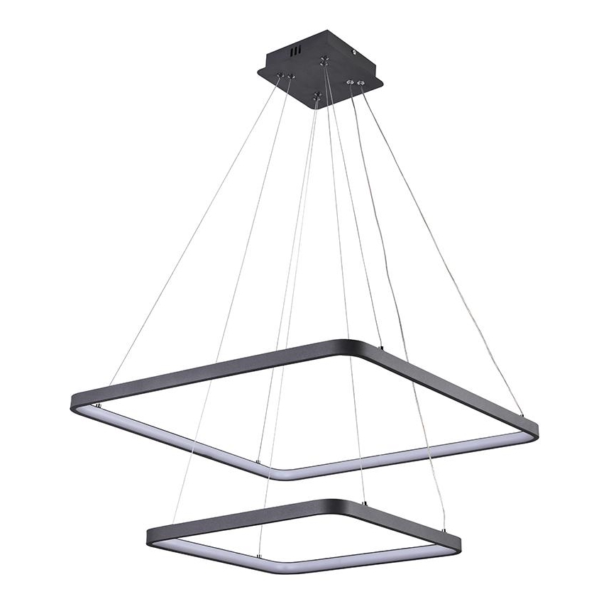 LED prigušivački luster na užetu LED/90W/230V 3000-6500K + daljinski upravljač
