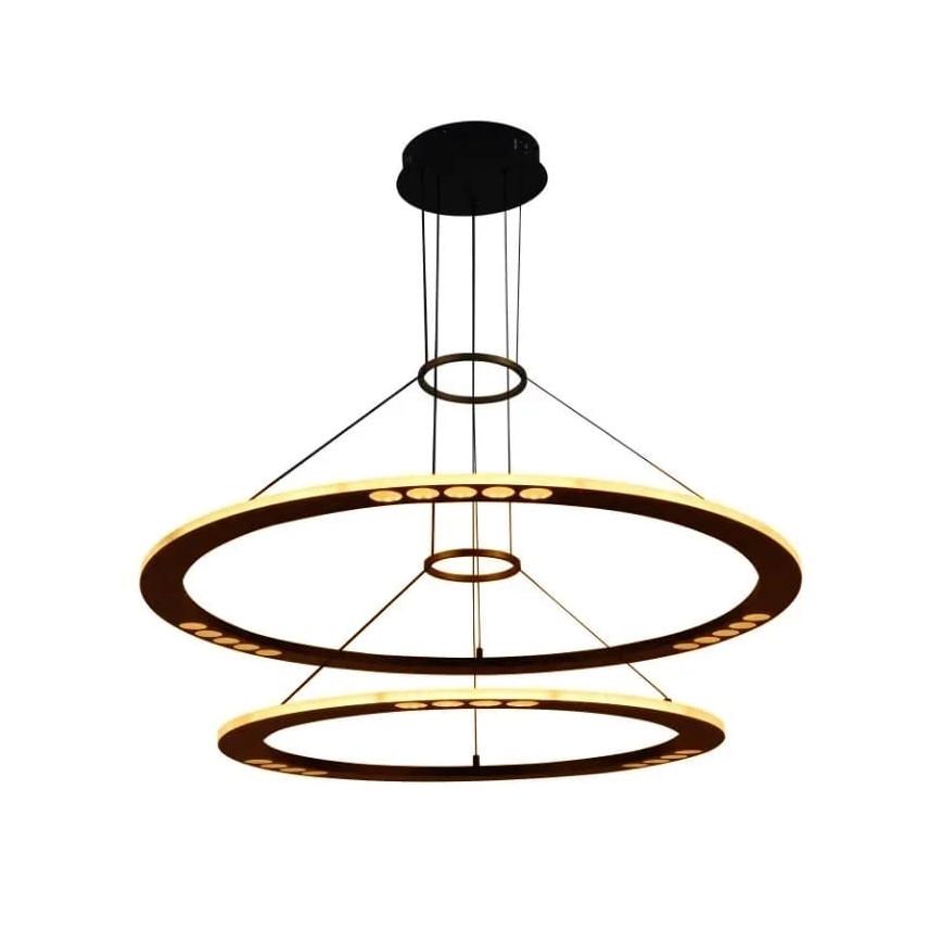 LED prigušivački luster na užetu LED/90W/230V 3000-6500K + daljinski upravljač