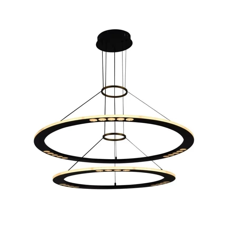 LED prigušivački luster na užetu LED/90W/230V 3000-6500K + daljinski upravljač