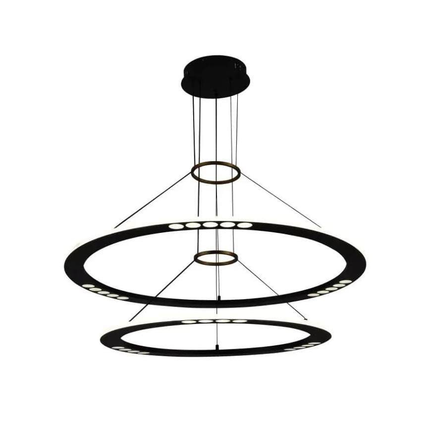 LED prigušivački luster na užetu LED/90W/230V 3000-6500K + daljinski upravljač