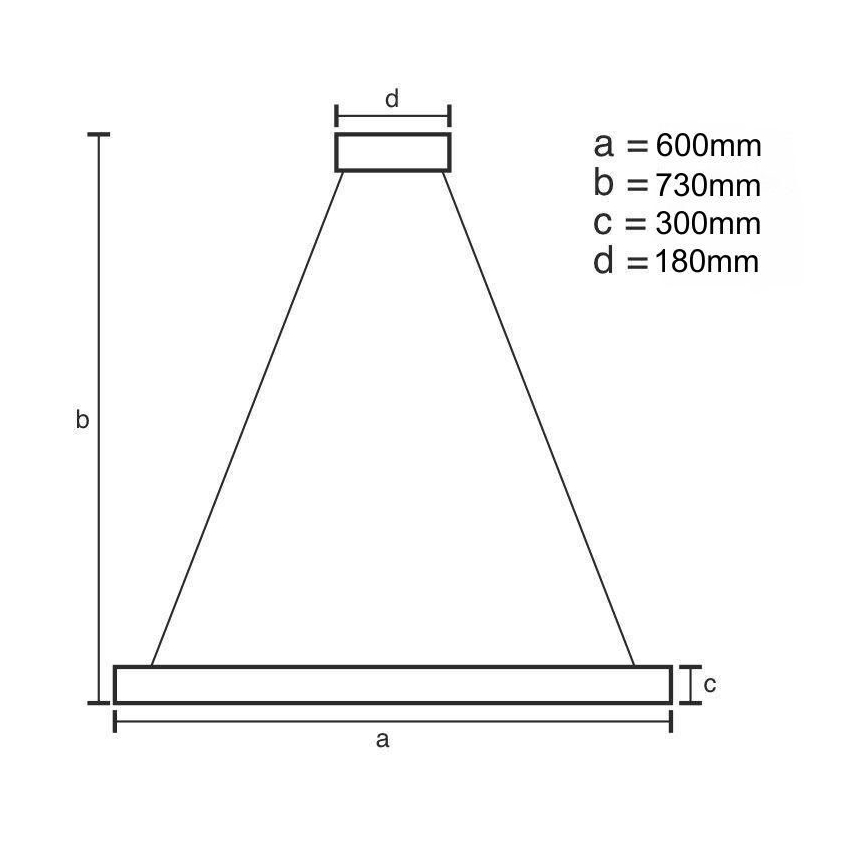 LED Prigušivi kristalni luster sa šipkom LED/80W/230V 3000-6500K zlatna + daljinski upravljač