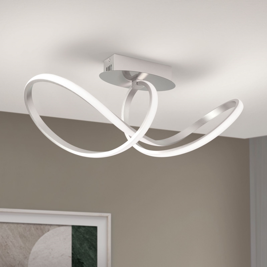 LED Prigušivi nadgradni luster CIRCUS LED/30W/230V mat krom