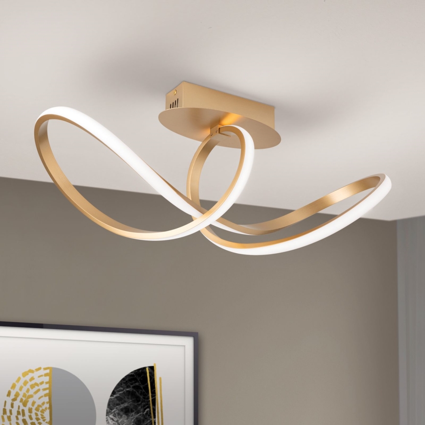 LED Prigušivi nadgradni luster CIRCUS LED/30W/230V zlatna