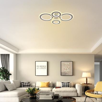 LED Prigušivi nadgradni luster LED/100W/230V 3000-6500K + daljinski upravljač