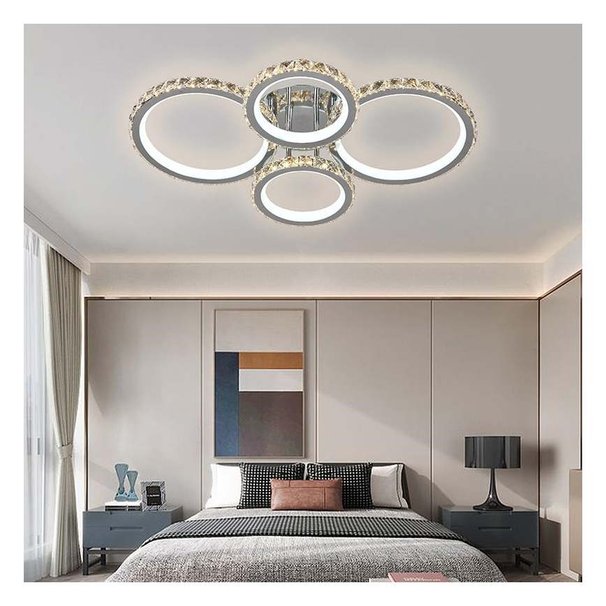 LED Prigušivi nadgradni luster LED/115W/230V 3000-6500K + daljinski upravljač