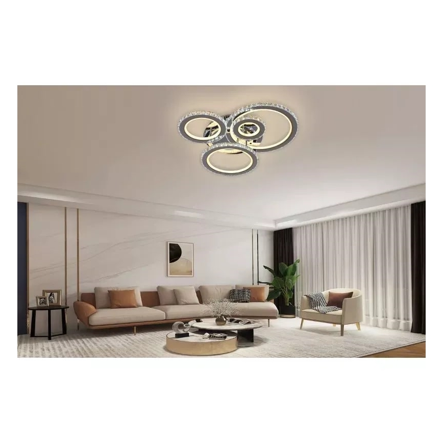 LED Prigušivi nadgradni luster LED/120W/230V 3000-6500K + daljinski upravljač