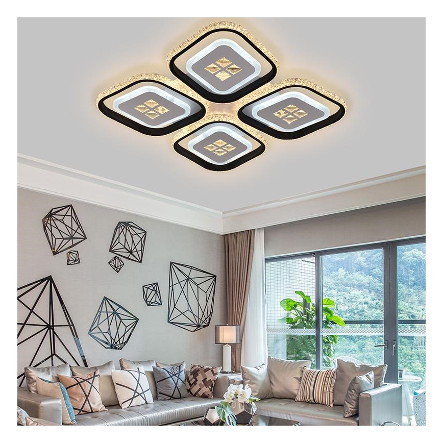 LED Prigušivi nadgradni luster LED/130W/230V 3000-6500K + daljinski upravljač