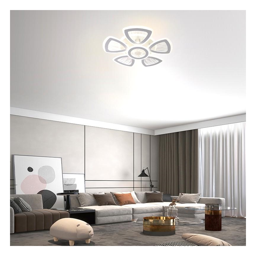 LED Prigušivi nadgradni luster LED/145W/230V 3000-6500K + daljinski upravljač
