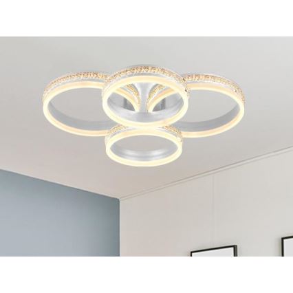 LED prigušivi nadgradni luster LED/150W/230V 3000-6500K + daljinsko upravljanje